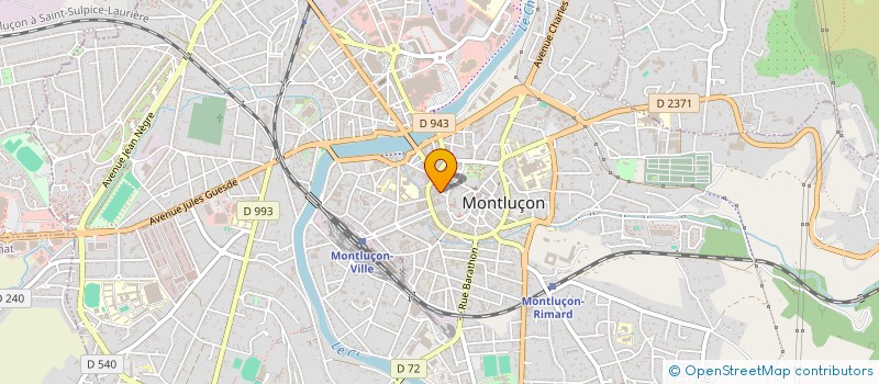localisation de l'entreprise SCI SF à MONTLUCON