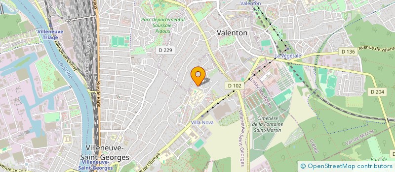 localisation de l'entreprise SCI SF  VILLENEUVE-SAINT-GEORGES