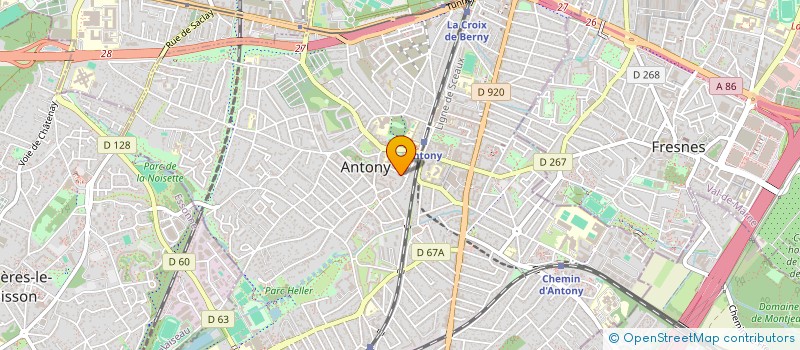 localisation de l'entreprise SCI SF IMMO à ANTONY