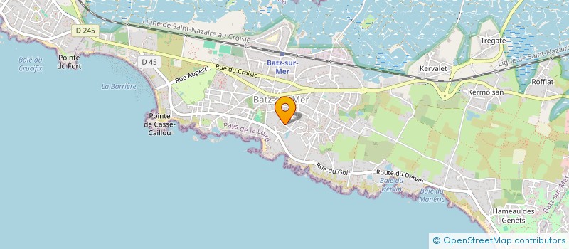 localisation de l'entreprise SCI SF & NH  BATZ-SUR-MER