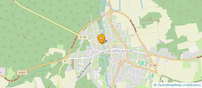 localisation de l'entreprise SCI SF2R à MILLY-LA-FORET