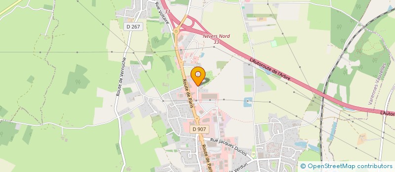 localisation de l'entreprise SCI SFAC  VARENNES-VAUZELLES