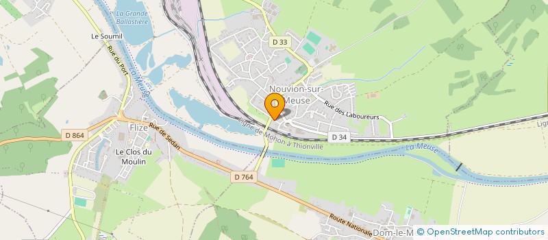 localisation de l'entreprise SCI SFAEI  NOUVION-SUR-MEUSE