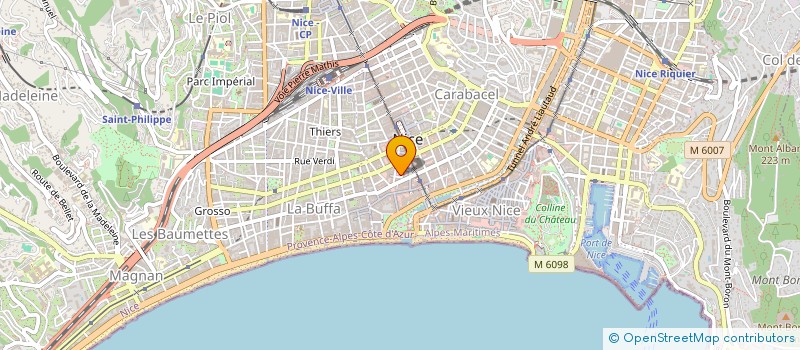 localisation de l'entreprise SCI SFAS à NICE