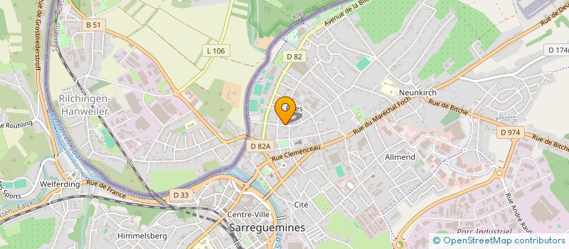 localisation de l'entreprise SCI SFAT à SARREGUEMINES