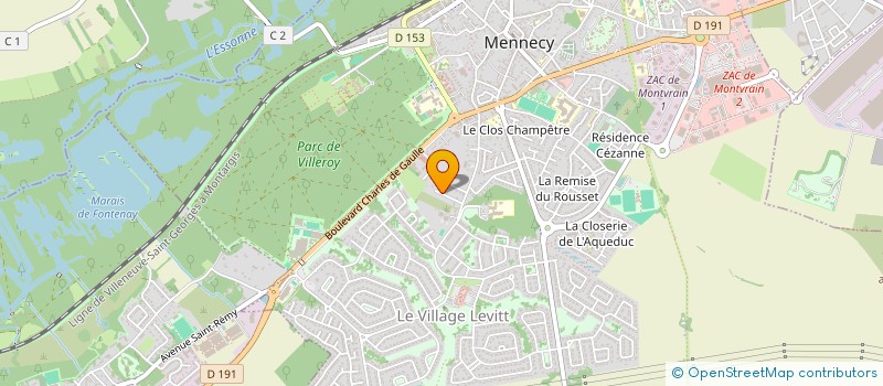 localisation de l'entreprise SCI SFB  MENNECY