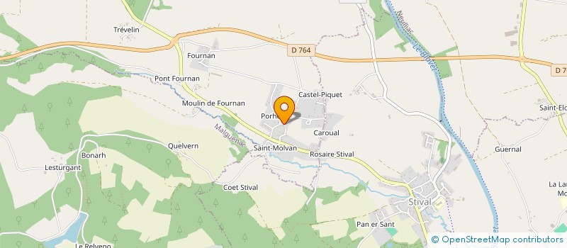 localisation de l'entreprise SCI SFBH  CLEGUEREC