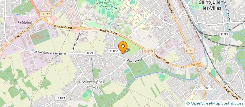 localisation de l'entreprise SCI SFCT  ROSIERES-PRES-TROYES