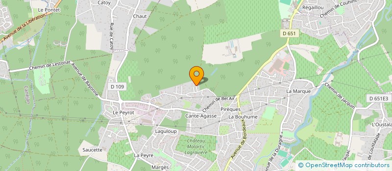 localisation de l'entreprise SCI SFDG  LEOGNAN