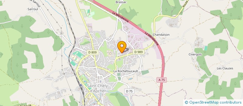 localisation de l'entreprise SCI SFFR  SAINT-CHELY-D'APCHER