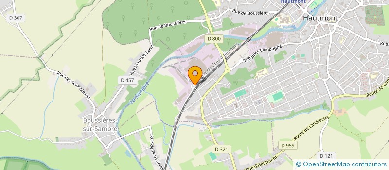 localisation de l'entreprise SCI SFFRA  HAUTMONT