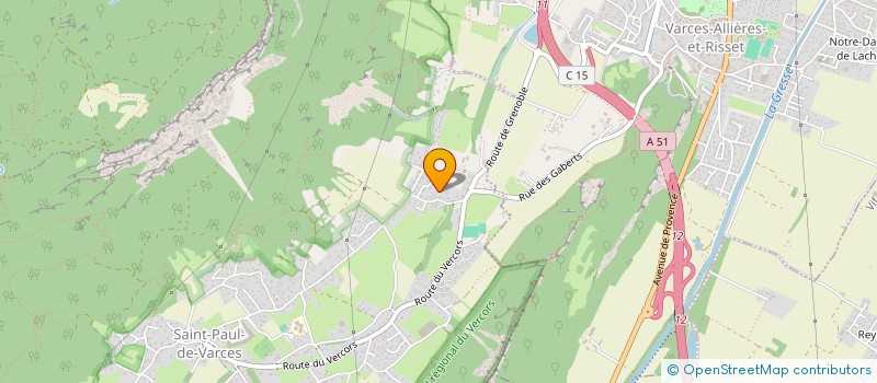 localisation de l'entreprise SCI SFG  CROLLES