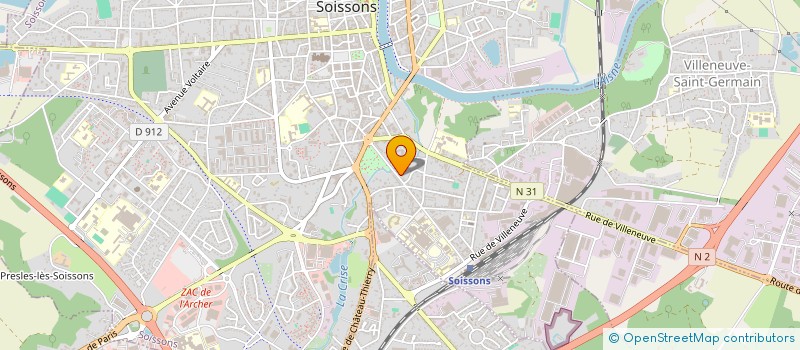 localisation de l'entreprise SCI SFJ. à SOISSONS