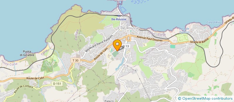 localisation de l'entreprise SCI SFJVN VESPERINI à L'ILE ROUSSE