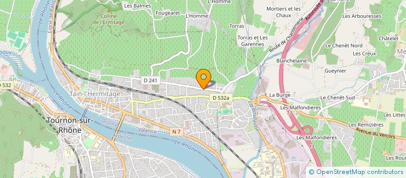 localisation de l'entreprise SCI SFL  TAIN-L'HERMITAGE