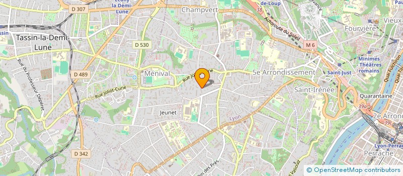 localisation de l'entreprise SCI SFLBM  LYON