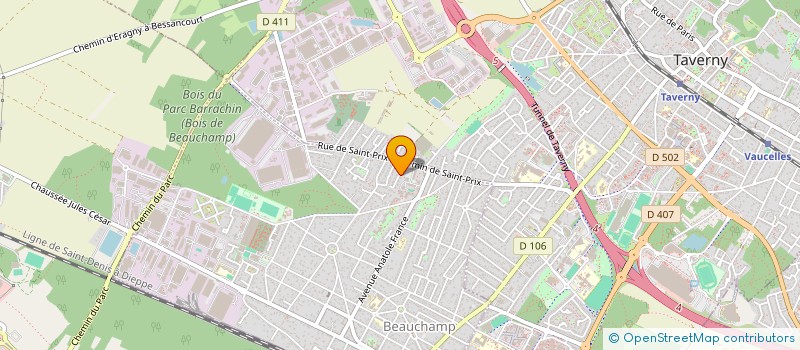 localisation de l'entreprise SCI SFM  BEAUCHAMP