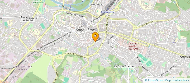 localisation de l'entreprise SCI SFORCAM à ANGOULEME