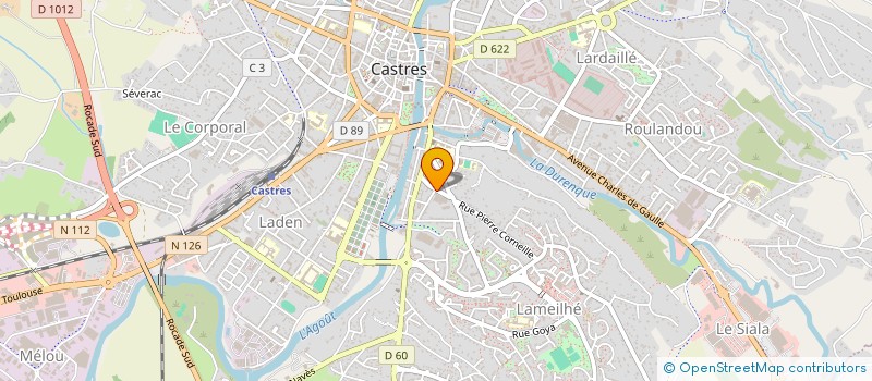localisation de l'entreprise SCI SFP  CASTRES