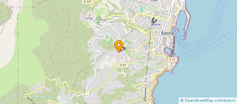 localisation de l'entreprise SCI SFPT à BASTIA