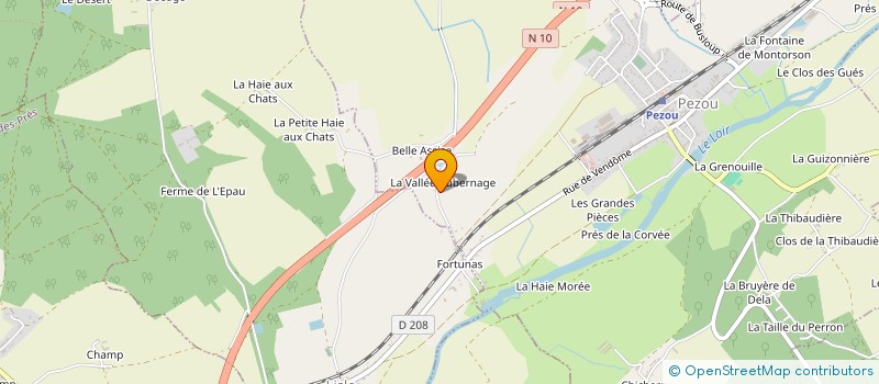 localisation de l'entreprise SCI SFRAG  PEZOU