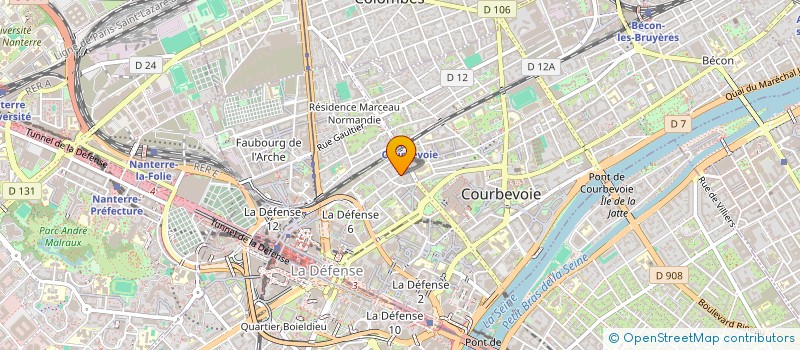 localisation de l'entreprise SCI SFT à COURBEVOIE