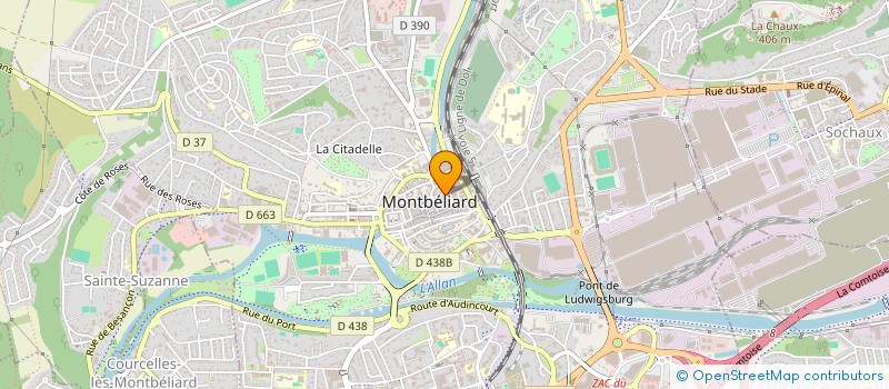 localisation de l'entreprise SCI SFT à MONTBELIARD