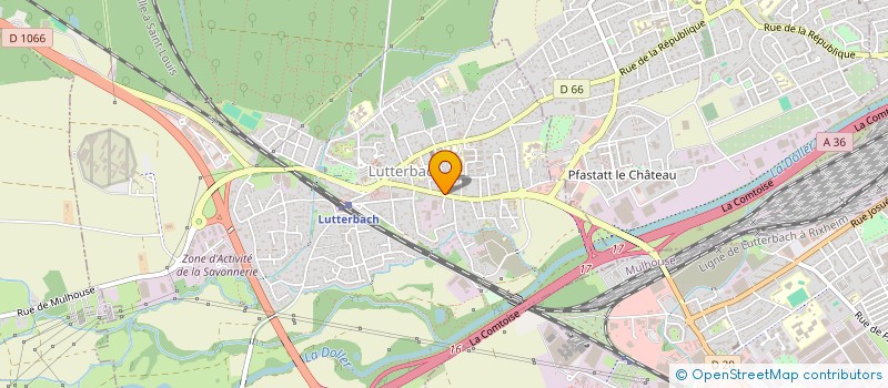 localisation de l'entreprise SCI SG 24  LUTTERBACH