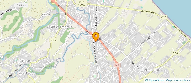 localisation de l'entreprise SCI SG à SAINT-ANDRE