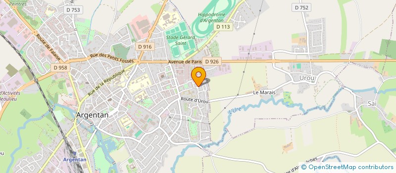 localisation de l'entreprise SCI SG à ARGENTAN