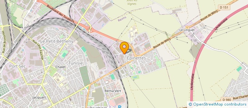 localisation de l'entreprise SCI SG BUILDING  REIMS