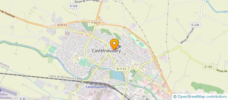 localisation de l'entreprise SCI SG SOUMET  CASTELNAUDARY