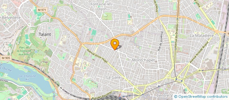 localisation de l'entreprise SCI SG2H à DIJON