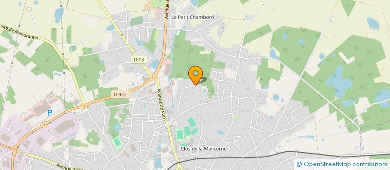 localisation de l'entreprise SCI SG2M  ROMORANTIN-LANTHENAY