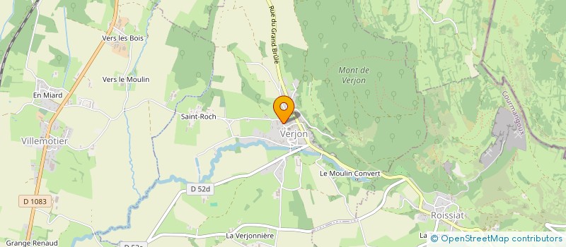 localisation de l'entreprise SCI SG2M  VERJON