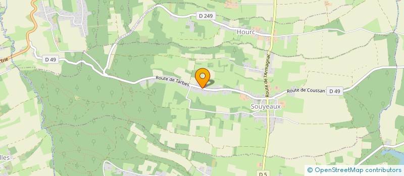 localisation de l'entreprise SCI SGAC  LASLADES