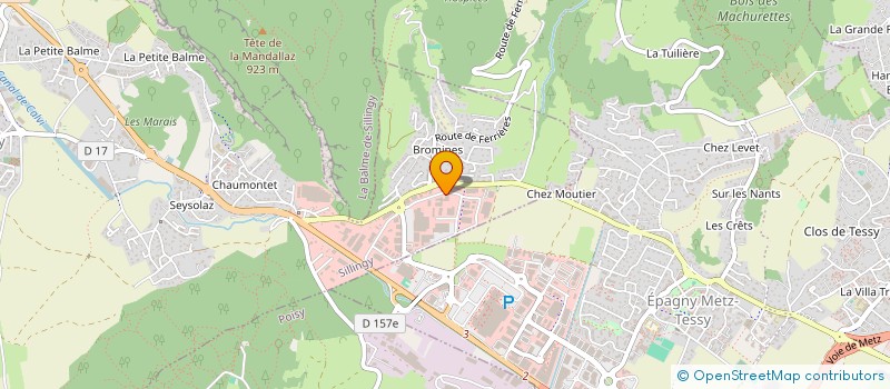 localisation de l'entreprise SCI SGAGGERO  EPAGNY METZ-TESSY