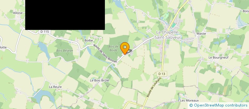 localisation de l'entreprise SCI SGB PRO  LA CHAPELLE ST SAUVEUR