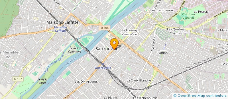 localisation de l'entreprise SCI SGCO  SARTROUVILLE