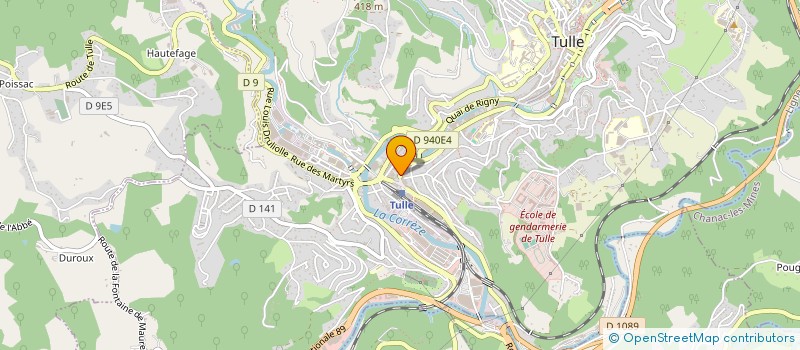 localisation de l'entreprise SCI SGDS  TULLE