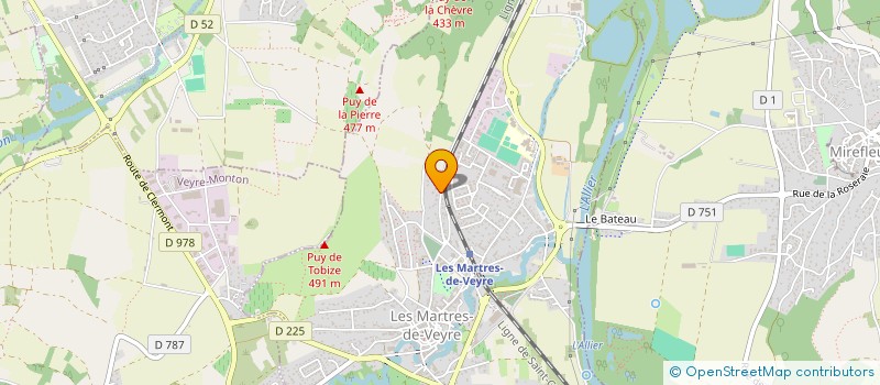 localisation de l'entreprise SCI SGDV  LES MARTRES-DE-VEYRE