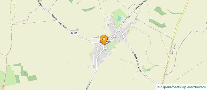 localisation de l'entreprise SCI SGENY à FONTAINE-NOTRE-DAME