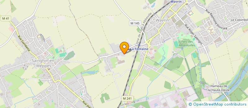 localisation de l'entreprise SCI SGFF LE CARRE BARBIEUX  WAVRIN