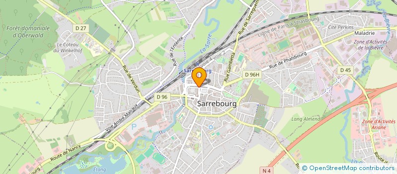 localisation de l'entreprise SCI SGK à SARREBOURG