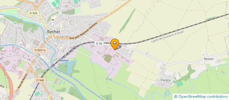 localisation de l'entreprise SCI SGLD  RETHEL