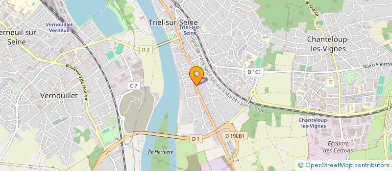 localisation de l'entreprise SCI SGLVJ  TRIEL-SUR-SEINE