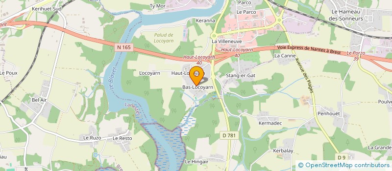 localisation de l'entreprise SCI SGM56  HENNEBONT