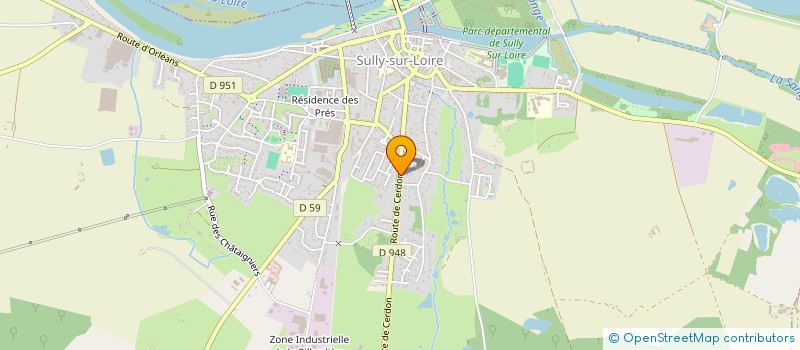localisation de l'entreprise SCI SGMCR  SULLY-SUR-LOIRE