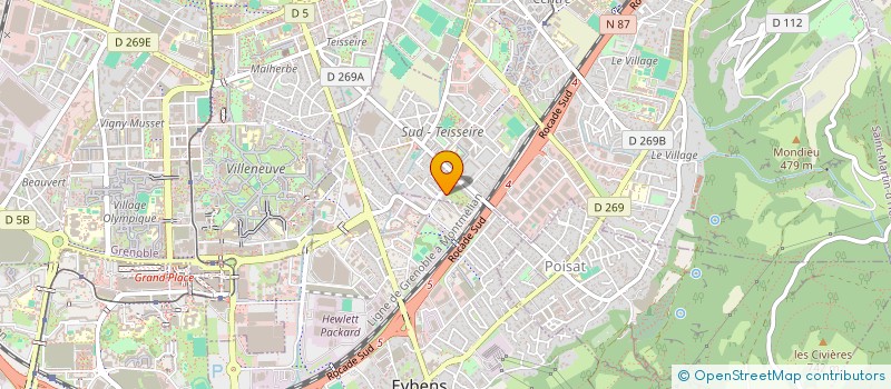 localisation de l'entreprise SCI SGMH  SAINT-MARTIN-D'HERES