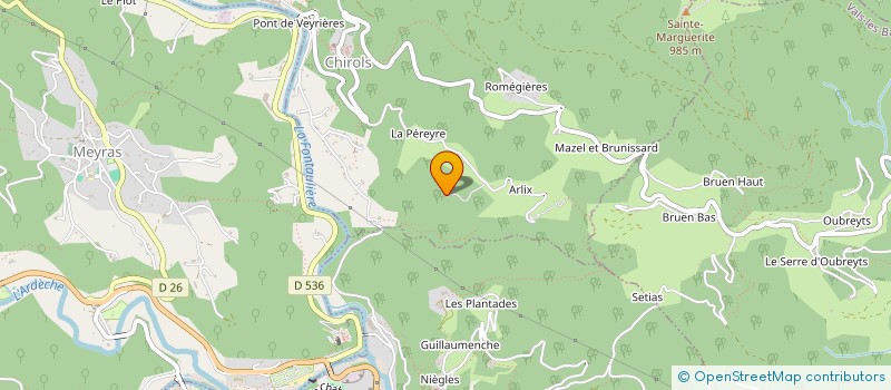 localisation de l'entreprise SCI SGO  CHIROLS